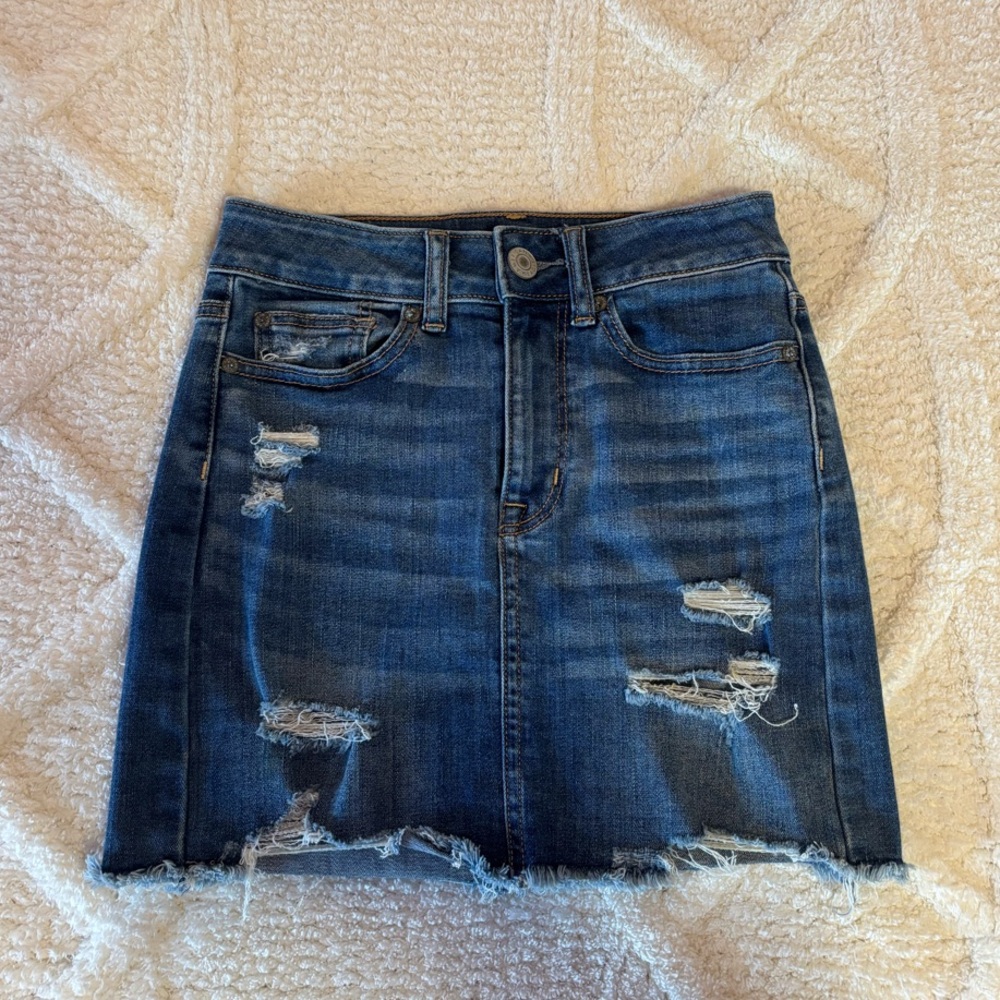 American Eagle Jean Mini Skirt